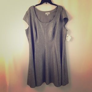 Silver shine sheath dress (#236)